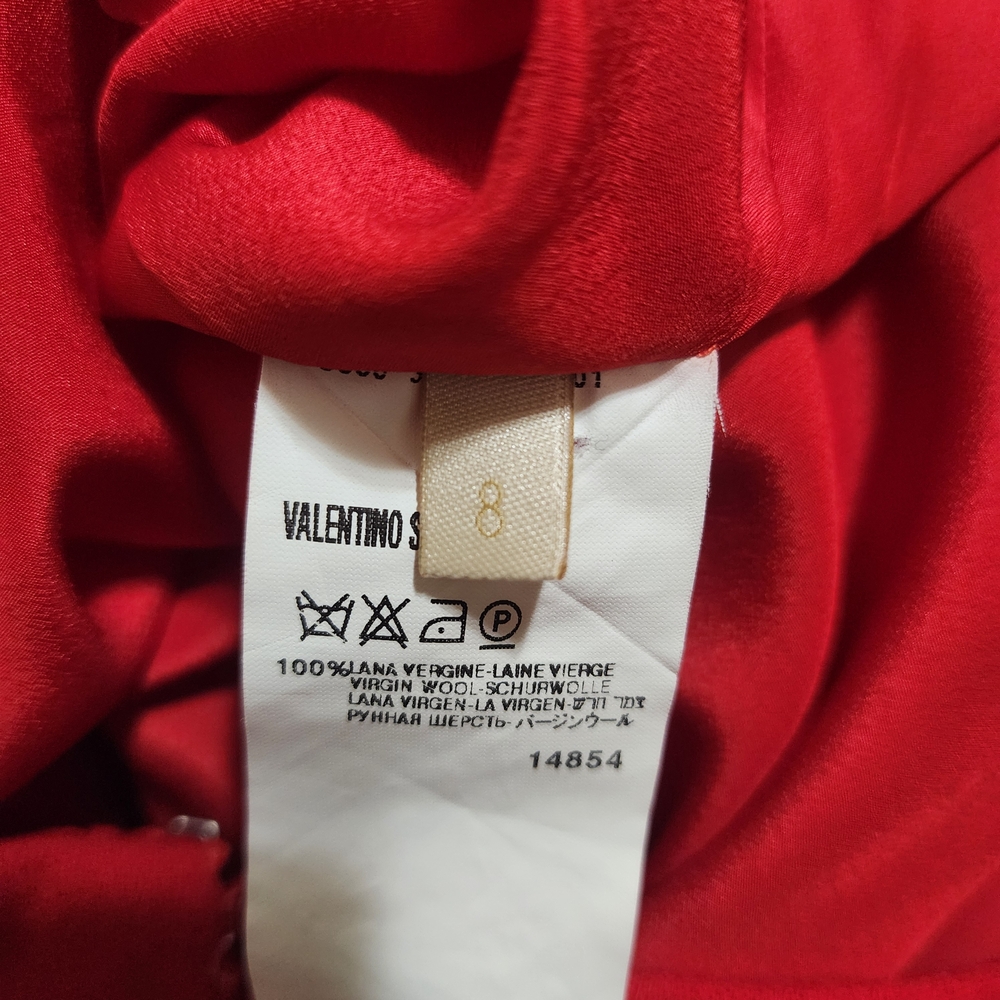 Red Two-Piece Skirt Set - Picture 12 of 12